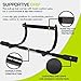 ProsourceFit Multi-Grip Lite Pull Up/Chin Up Bar, Heavy Duty Doorway Upper Body Workout Bar for Home Gyms 24”-32”