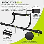 ProsourceFit Multi-Grip Lite Pull Up/Chin Up Bar, Heavy Duty Doorway Upper Body Workout Bar for Home Gyms 24”-32” - Image 4
