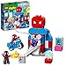 LEGO 10940 DUPLO Marvel Super Heroes Il Quartier Generale di Spider-Man, Set di Giochi con Supereroi per Bambini dai 2 Anni, con Moto Giocattolo