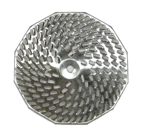 Replacement Grid Grill Plate, Tinned, for S3 5 Qt. Mouli Mill Coarse (4.0mm Holes)