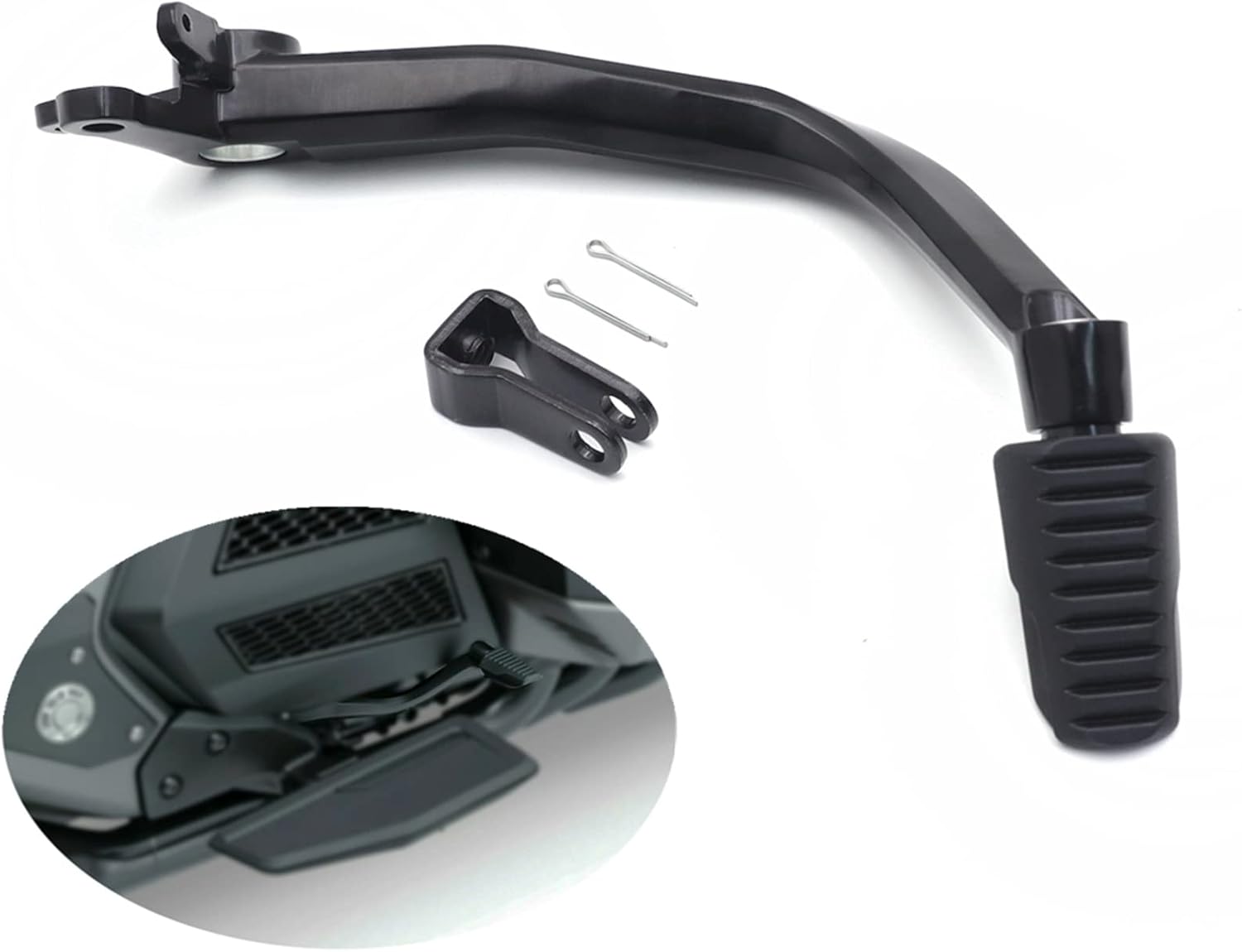 Omni Driver Brake Foot Control Lever Compatible with 2018-2021 for Honda Gold Wing GL1800 Motorcycle Levers Powersports Parts, Black