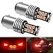 1157 2057 7528 BAY15D LED Brake Lights Bulb Red 15-2835 SMD Replacement Back Up Reverse Bulbs Super Bright 6000K Pack of 2