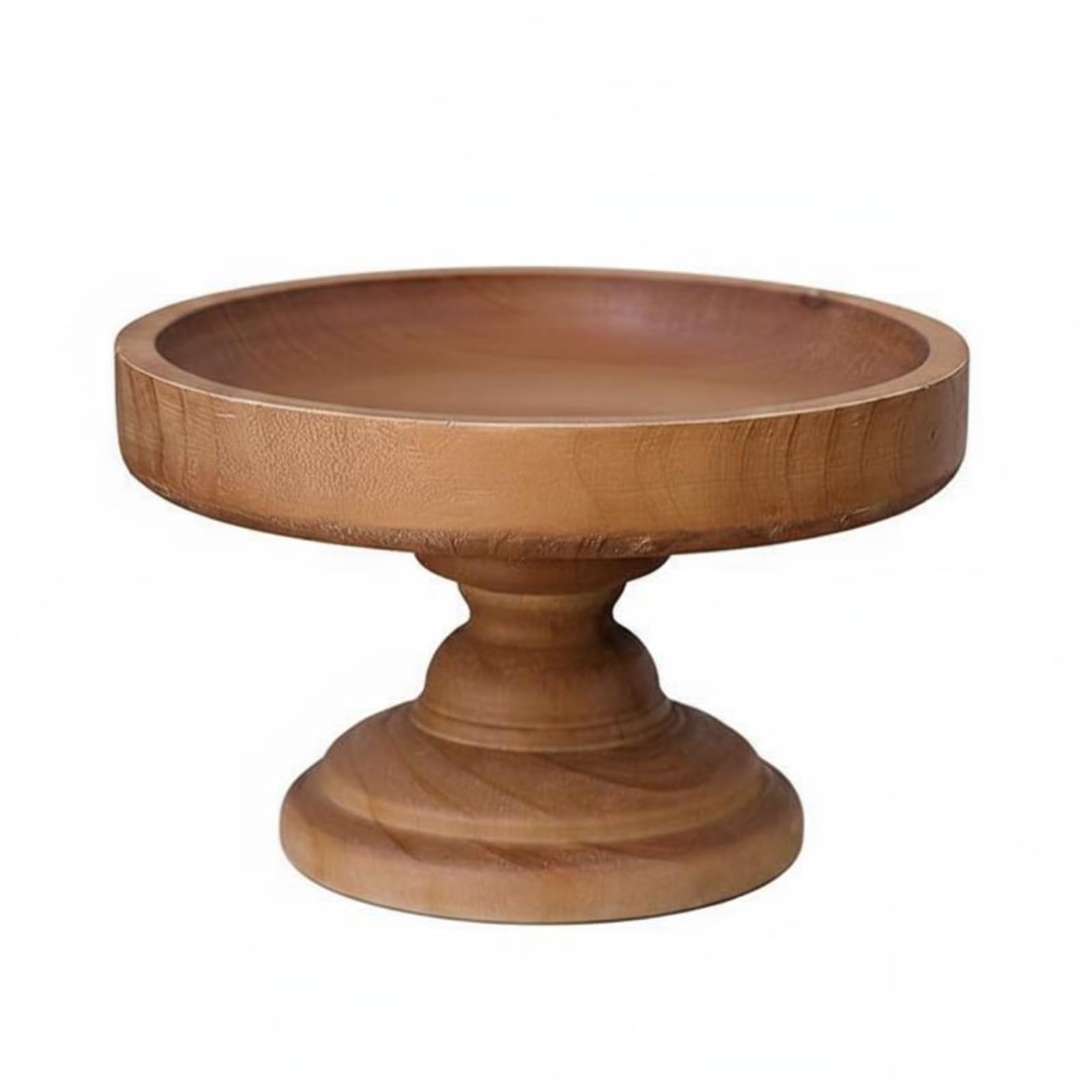 Soporte para Postres Plato Servidor, Juego De 2 Soportes De Madera para Frutas GX-3079 Grande Y Pequeño