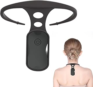 BestAlice Corrector de postura inteligente y entrenador, corrección de postura para colgar la espalda, comprobación inteligente de postura en tiempo real, universal para hombres y mujeres, color negro