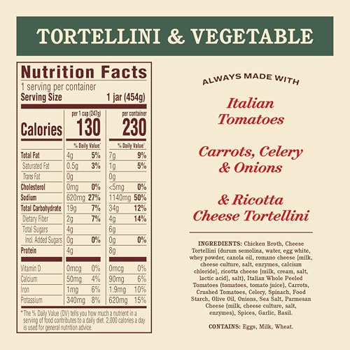 Image of Rao's Made For Home Tortellini & Vegetable Soup, 16 oz