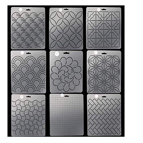 Plantillas de bordado de bordado, DIY Sub Bordado Modelo de costura Plantillas Quilting Patchwork Pintura Dibujo Herramienta