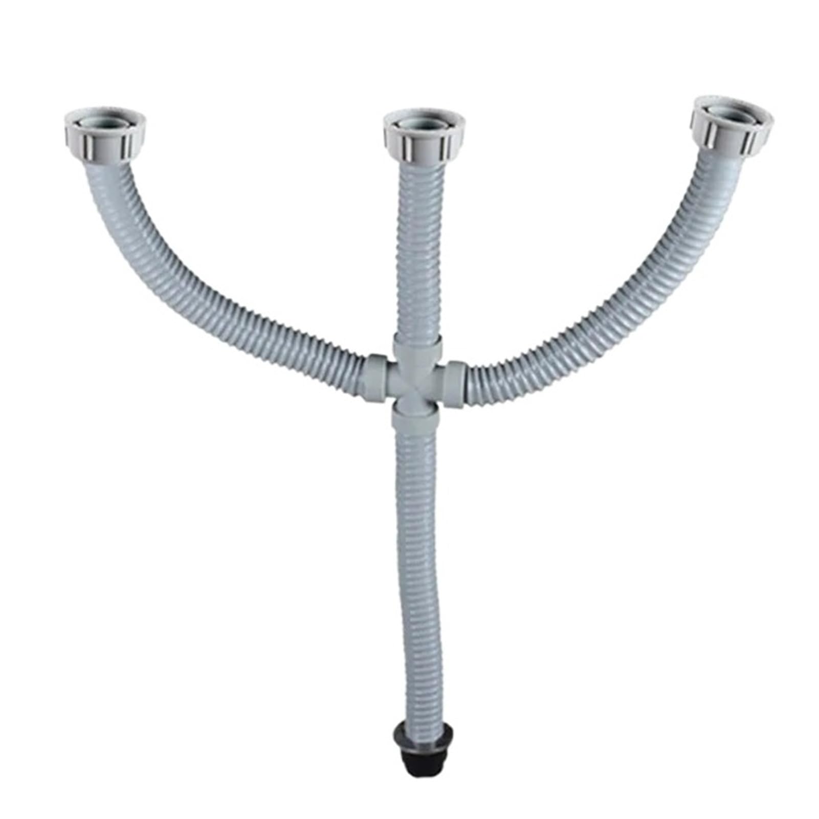 Set di tubi scarico a tripla uscita Tubazione collegamento for lavello da cucina in plastica flessibile GM032C004