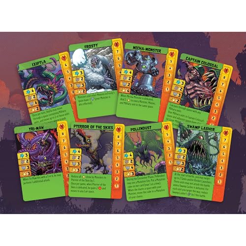 Monsters Menace the World juego de mesa de estrategia miniatura 6
