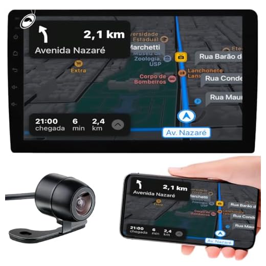 Som Automotivo Central Multimídia 10 Polegadas Android GPS Wifi FM Bluetooth Roadstar - RS-1002BR