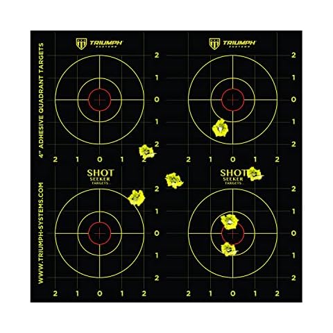 Triumph Systems Shot Seeker 4" Adhesive Quadrant Splatter Targets, 10 Count Cover