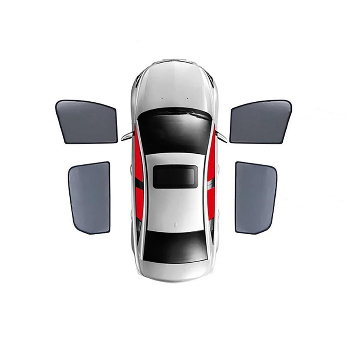 Parasole per Finestrini Laterali Compatibili con Toyota Alphard 10 Series 2002-2008 | Tende elastiche in mesh bloccante sole protezione uv scudo termico