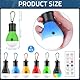 ZQEJEFD Campinglampe, 5 LED +1 RGB-Modus Camping Lantern, Zelt-Lichter mit Karabiner, Tragbare Wasserdicht Camping Licht Notbeleuchtung, Notfall Lichter Camping Zubehör für Abenteuer, Angeln, Outage