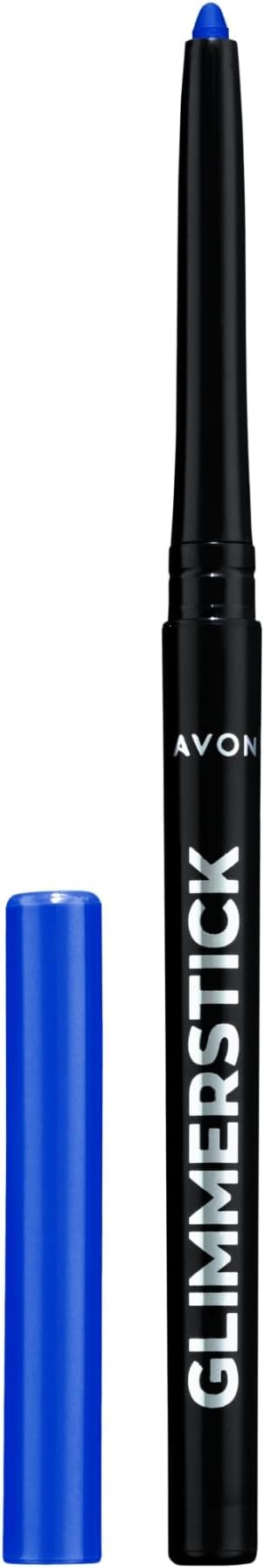 Avon Glimmerstick Eyeliner Azure Blue, Soft-Glide Formula, Bold and Intense Colour, Waterproof, Smudge-Proof Colour That Lasts All-Day, Cruelty Free