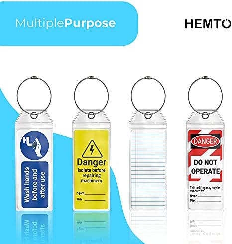 Cruise Luggage Tag Holders Slim (5 Pack) Clear Waterproof PVC Tag Holder with Zip Seal & Steel Loops - Travel Vacation Accessories - Cruise Necessities - Celebrity Cruise - Royal Caribbean