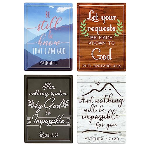 Imanes decorativos para refrigerador Juvale con versículos bíblicos pack 12 miniatura 4