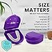 FRESH KNIGHT Retainer Case (2 Pack). Retainer Case with Vent Holes. Perfect for Denture, Mouth Guard, Aligner (Purple)