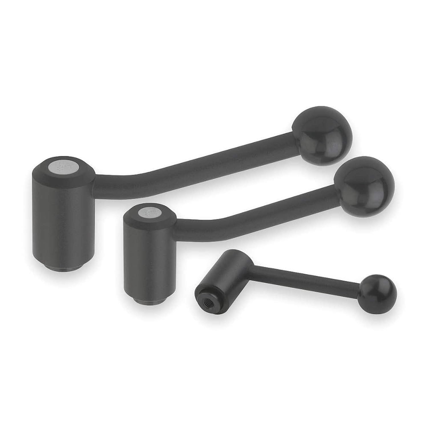 Kipp 06370-4A72 Steel/Plastic Knob Adjustable Tension Lever with 3/4-10" Internal Thread, Inch, Powder Coated, 0 Degree Handle, Size 4