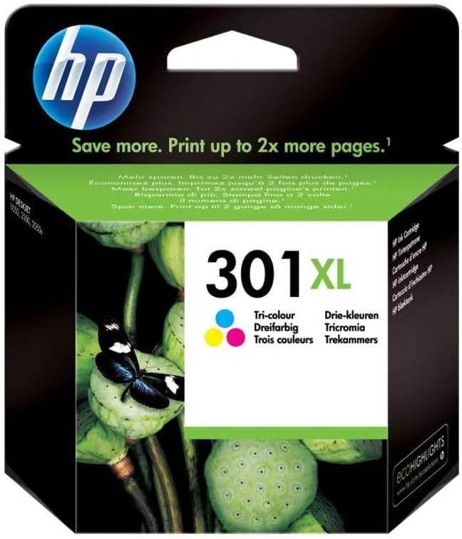 Lote Cartuchos Tinta Originales Hp 301 301xl Negro Color Cartuchos De Tinta HP 301 Originales - Negro Y Color - Pack Pack Tinta Hp Deskjet 2544