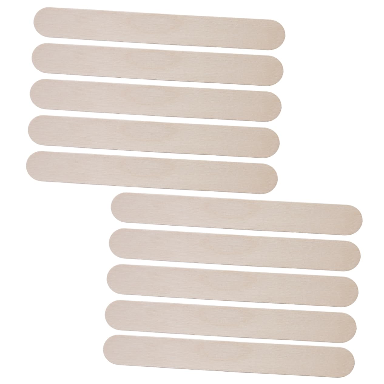 10±1pcs Wooden Wax Applicator Sticks for Hair Removal Wax Spatula Tongue Depressors for Body and Facial Use Easy to Grip for Home Waxing