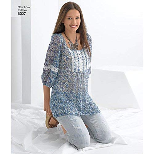 New Look sewing pattern 6027: Misses' Tunic or Tops size A (10-12-14-16-18-20-22) - Thumbnail 3