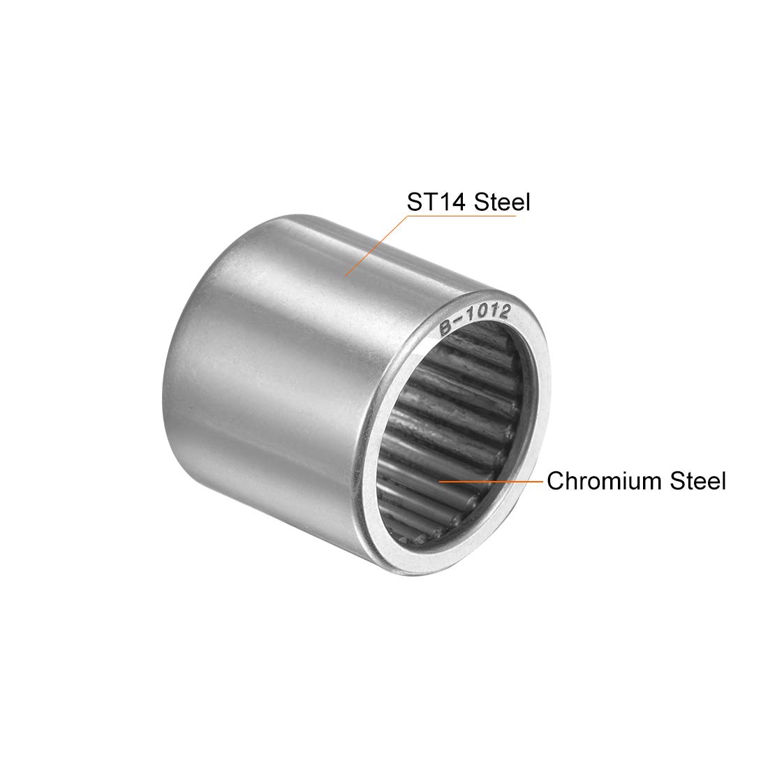 SCE1012 Needle Roller Bearings 5/8" Bore 13/16" OD 3/4" Width Chrome Steel Open End 2pcs - View #3