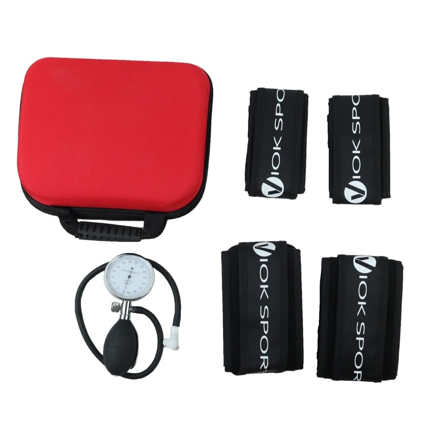 VIOK Sport Bandas de Oclusión para Entrenamiento BFR | Blood Flow Restriction Bands Ajustables para Brazos y Piernas | Banda de Compresión Muscular para Hipertrofia y Rehabilitación