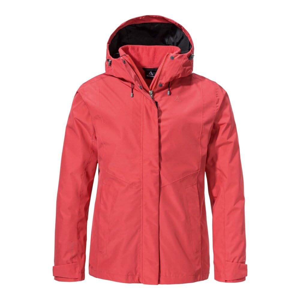 Schöffel Damen 3in1 Jacket Style Okere WMS, wasserdichte, atmungsaktive Outdoorjacke mit herausnehmbarer Fleecejacke, baked rose, 44