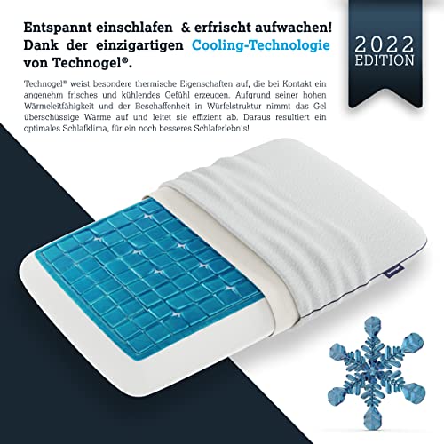 New Generation - Technogel Original Deluxe Orthopädisches Nackenstütz-Kopfkissen Antibakteriell,HWS-Gel-Kissen für Rücken-& Seitenschläfer inkl. Kissenbezug - Image 7