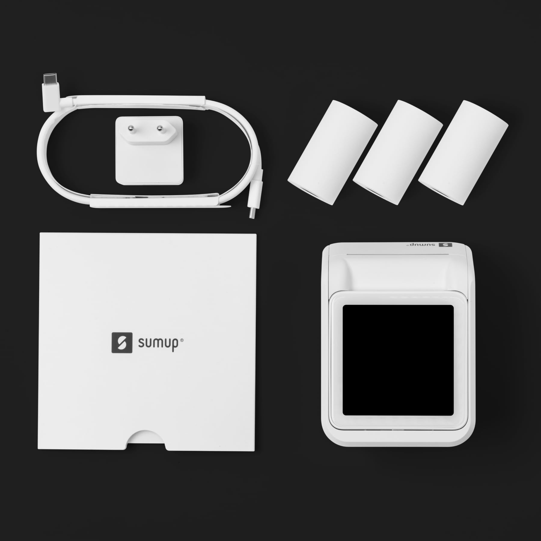 SumUp Solo Kartenterminal mit Drucker – Mobiles All-in-One Kartenlesegerät mit WLAN & integrierter SIM, Touchscreen, Belegdruck, Apple Pay, Google Pay, EC- & Kreditkarten – Keine Monatsgebühren
