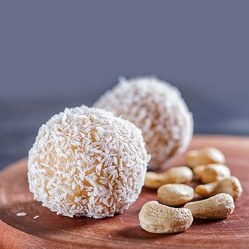 Image of Elan Organic Coconut Cashews, 5.6 oz, Non-GMO, Gluten-Free, Vegan, Kosher, Glazed Nuts (Roasted Cashews, Coconut Milk Powder, Himalayan Pink Salt), Superfood Infused Nuts, 8 pack of 5.6 oz