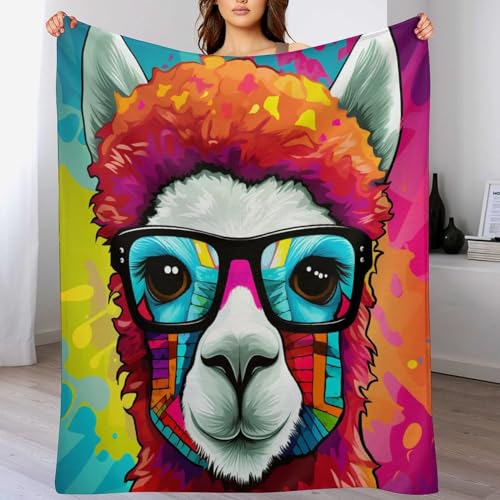 Manta de alpaca grande para cama y sofá con franela cómoda 2