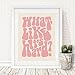 ZEARPT What Like It's Hard Print, Feminist Wall Art, Blush Pink, Retro, Motivational Gift for Girls, Dorm Office Wall Decor