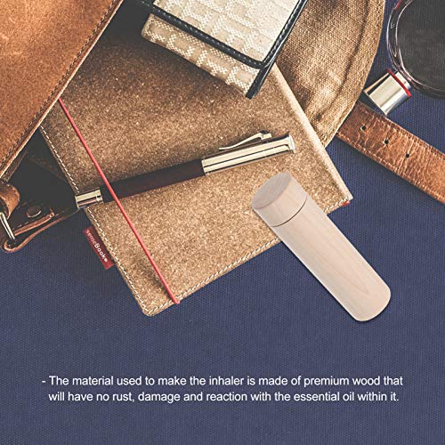 Beaupretty Aromatherapy Inhaler Wooden Essential Oil Nasal Inhalers Fragrance Sniffing Tube Empty Fragrance Oil Sticks For Essential Oil Aromatherapy Fragrance Oil #TOP5
