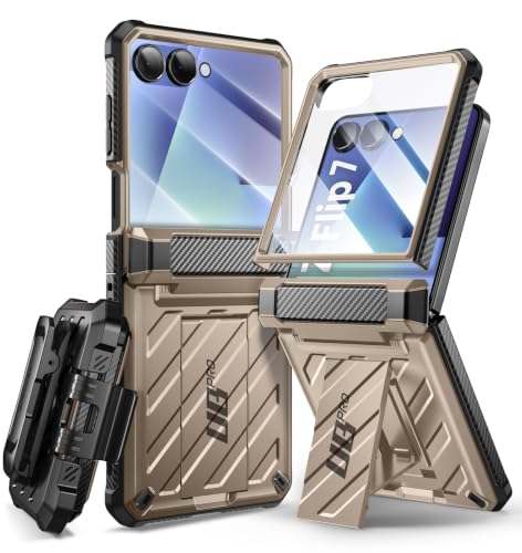 Image of SUPCASE for Samsung Galaxy Z Flip 7 Case with Built-in Kickstand, Desert