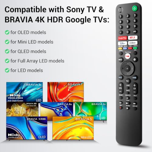 Image of Remote-Control-for-Sony-TV & Sony-Bravia-Smart-TV-Universal-Replacement