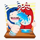 Oddbods Pogo Water Bottle Coin Prank with Fuse Funny Prank Bumper Sticker Vinyl Decal 5'
