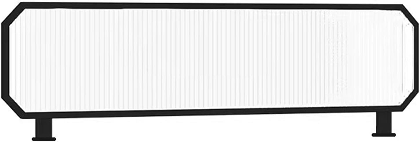 LWJSOCP 3pcs Raised Countertop DividersBlack Striped Low Fence (39.3"x11.8") for Dining AreasPerfect for Privacy & Space Management in Restaurants & Cafes