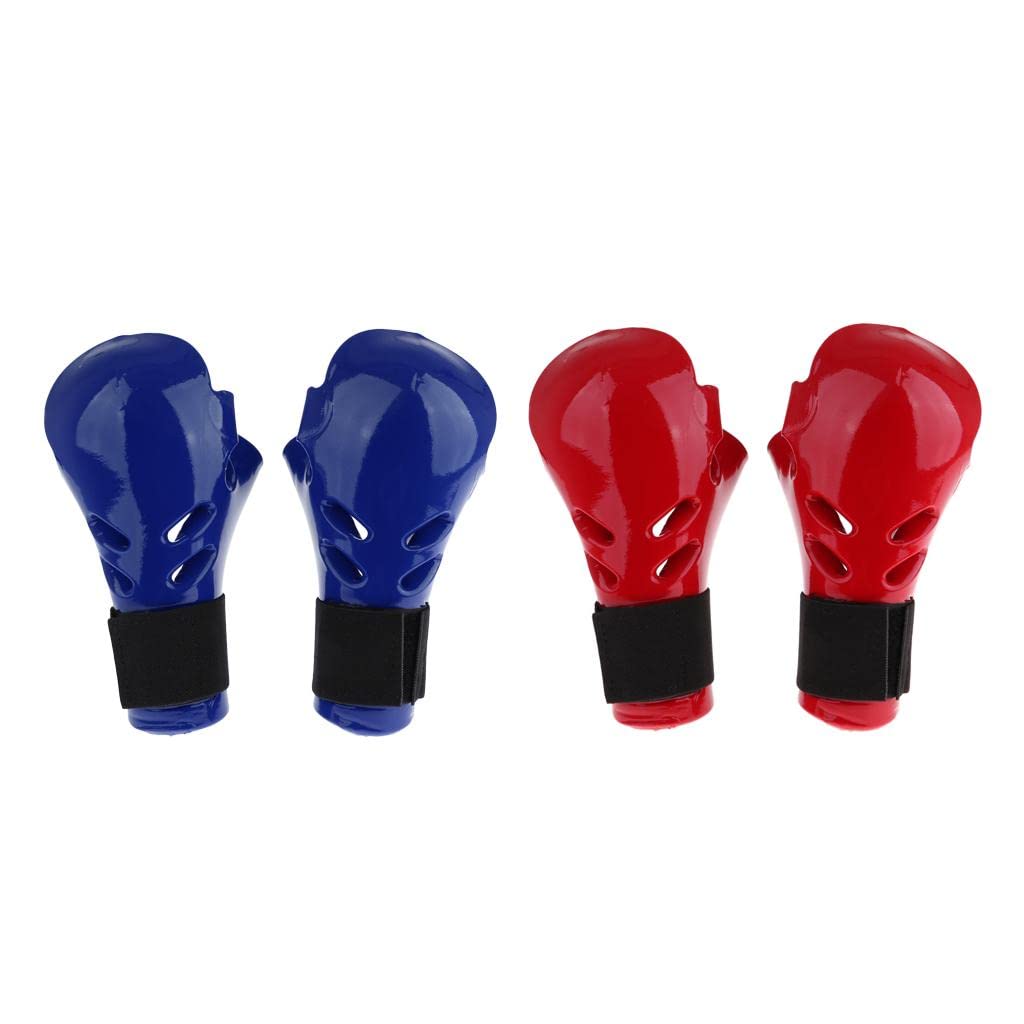 Menolana 1 Pair Kids Children Boxing Gloves Mitts Sanda Karate Sandbag Taekwondo Sparring - Blue S