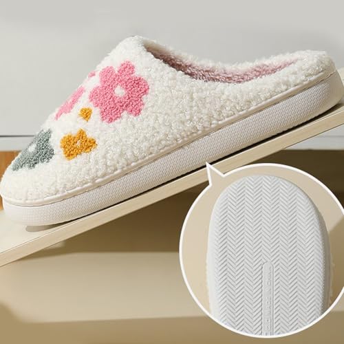 Image of Evil Eyes Cowboy Hat Slippers cute Warm Cozy House Shoes Soft Plush Fuzzy Slippers for Women Men
