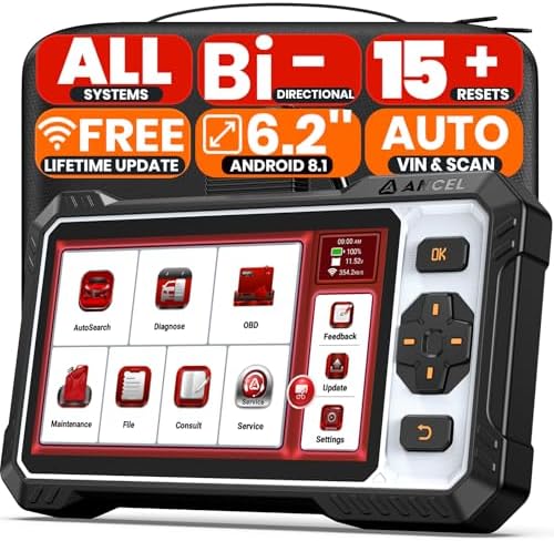 OBD2 Scanner ANCEL FX6100 Bidirectional Scan Tool, Full System Car Diagnostic Scanner with Active Test, 15+ Service, Oil/EPB/BMS/ABS Bleeding/Injector Coding, FCA&CANFD, AutoScan, Free Upgrade