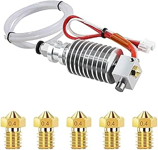 V5 J-Head Hotend 24V 40W Metal Extruder Kit with 5PCS 0.4 mm Printer Nozzles for 3D Printer Chiron Series