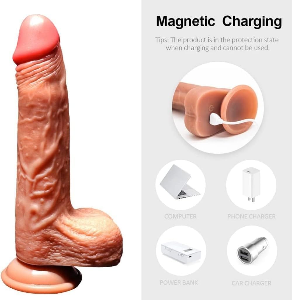 Vibratore in silicone, con diverse modalità e funzione di controllo remoto, dotato di funzioni di rotazione, riscaldamento e massaggio