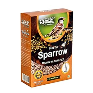 Jimmy Pet Products Feed The Sparrow Wild Bird Small Parakeet Seeds Food Refill for Bird Feeder (1.2 Kg)