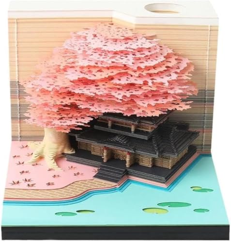 GEBYUIライト付き3Dメモパッド かわいいンホルダアート かわいいデザイン おも、本にもぴったりの付箋