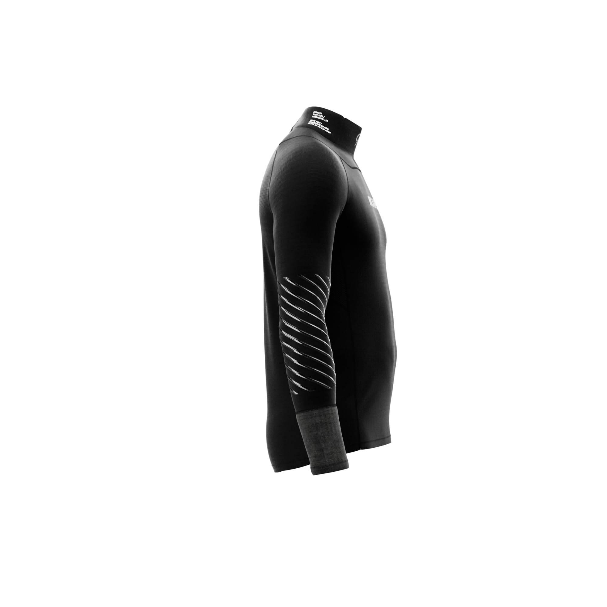 Blade – Eishockey Base Layer Schwarz mit A6 Schnittschutz für Hals & Handgelenke, Langarm, Silikon Grip, BNQ