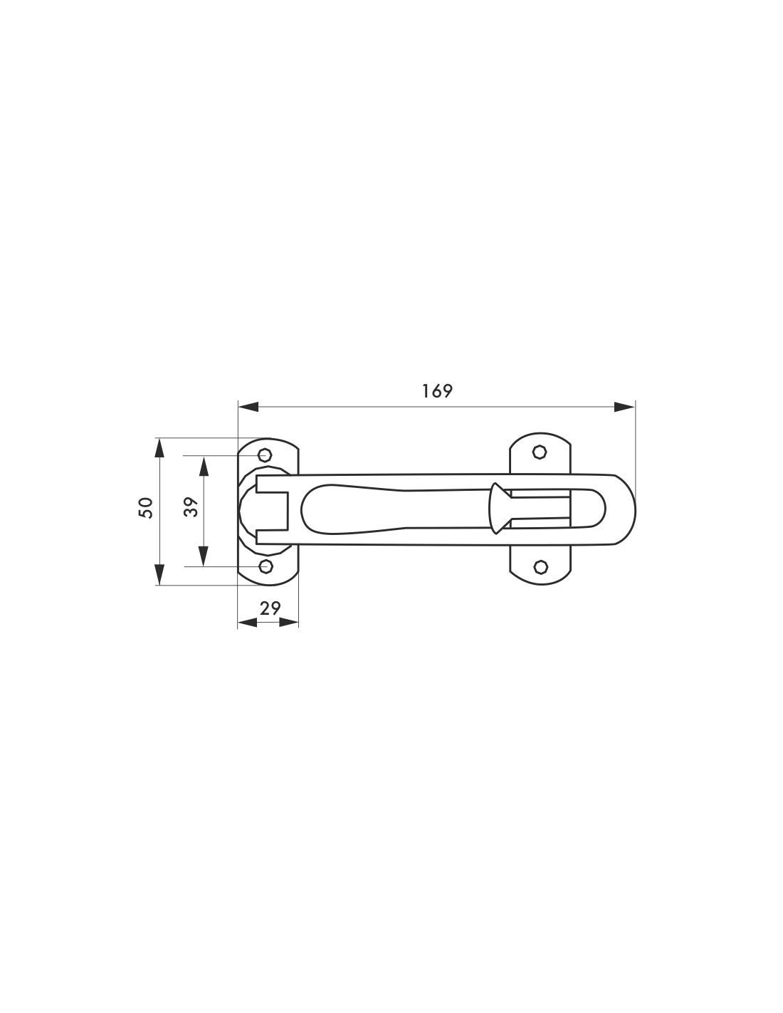 THIRARD - Entrebâilleur pour Porte d'Entrée - Taquet d'Arrêt - Alliage - Sécurisez Votre Maison - Zéro Bruit - Adaptable sur Toutes les Portes - Finition Blanche - 169 mm - Blanc