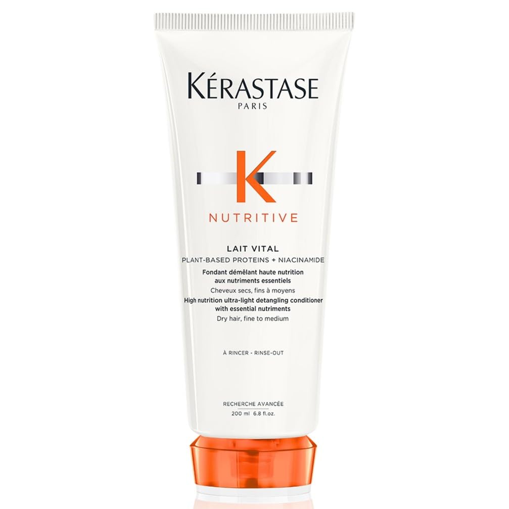 Kérastase, Nutritive, Balsamo Nutriente e Districante, Per Capelli Secchi da Fini a Medi, Con Nutrienti Essenziali, Lait Vital, 200ml
