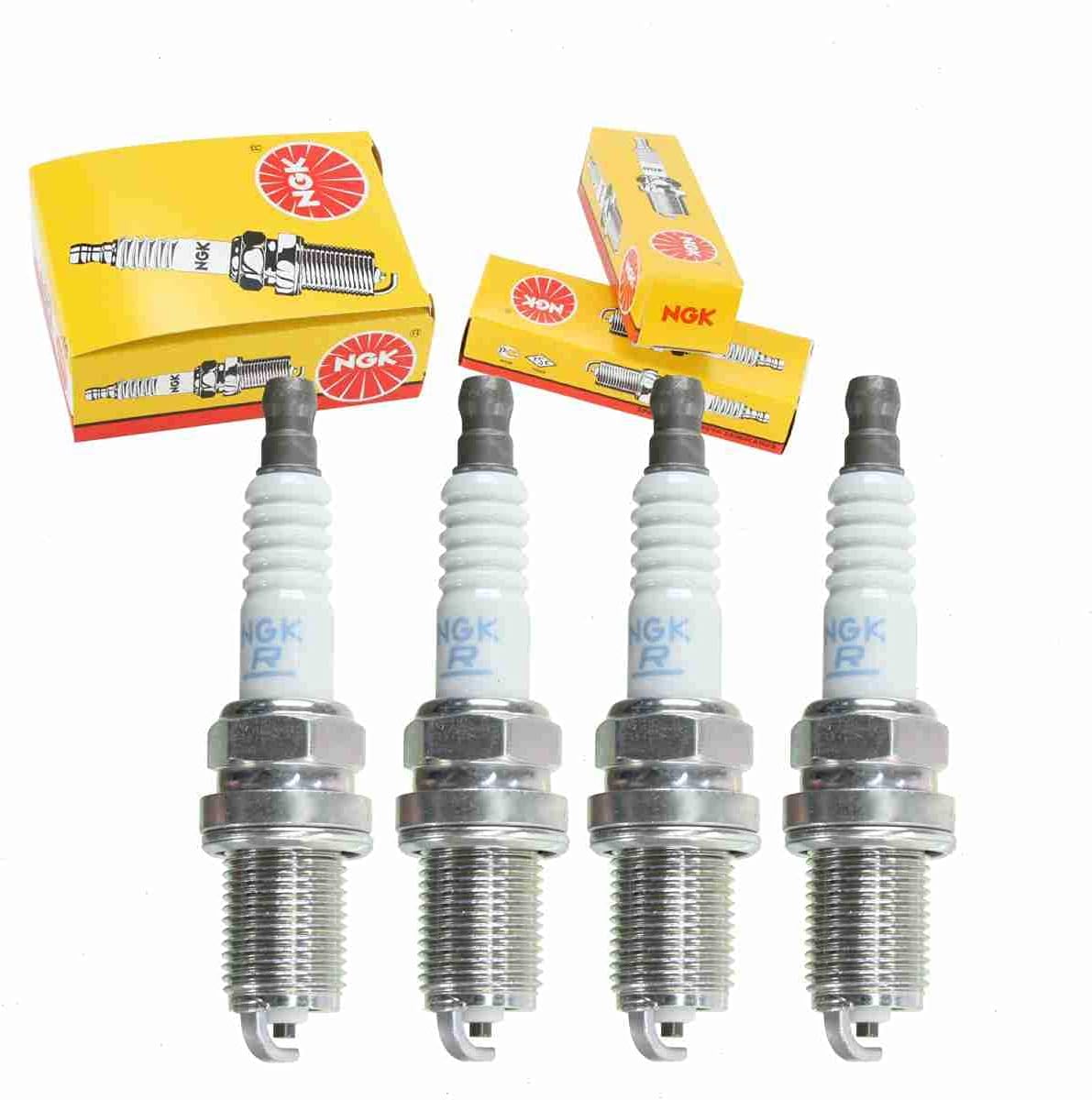 4 pc NGK Standard Spark Plugs compatible with Hyundai Accent 1.5L 1.6L L4 1995-2011