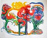 handsigniert Generisch RONALD JULIUS CHRISTENSEN FEUERSTERNE Farblithographie handsigniert und nummeriert 206/295 Blattgröße 69 x 96 cm