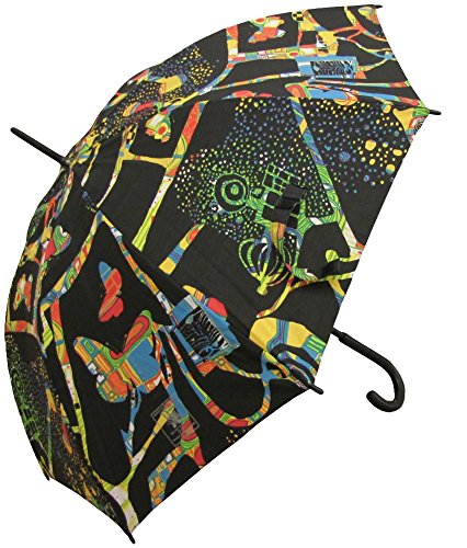 Preisvergleich Produktbild Hundertwasser Regenschirm "DUNKELBUNT"